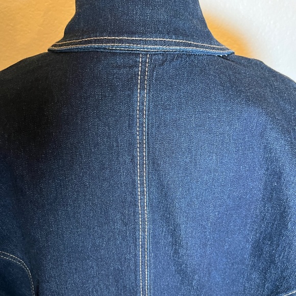 Denim jacket super chic tailored beautiful details size M - Picture 8 of 14
